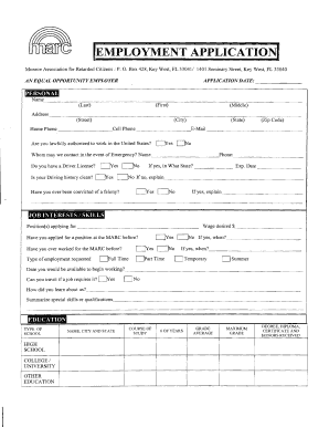 Employment Application