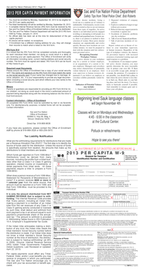 IRS Form W-9 for Sac and Fox Nation Per Capita Payment