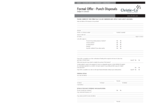 Formal Offer Form - Punch Disposals