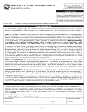 Indiana Title IV-D Waiver Form