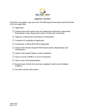 Application for Employment