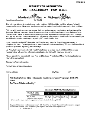 MO HealthNet for Kids Request for Information
