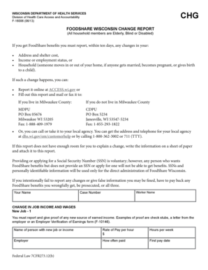 FoodShare Wisconsin Change Report