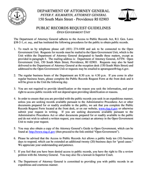 Public Records Request Form