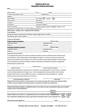 Patient Intake Form