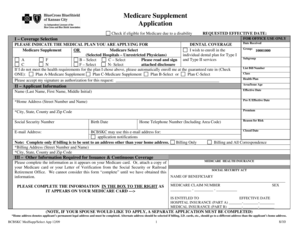 Medicare Supplement Application