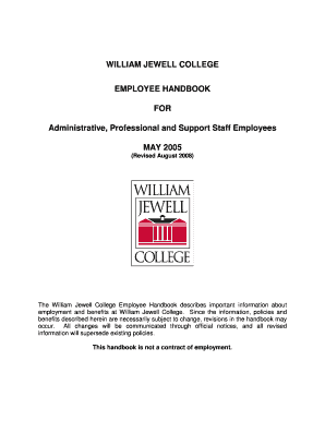 Employee acknowledgement form - William Jewell College - jewell