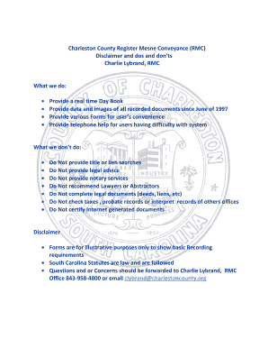 Charleston County Register Mesne Conveyance (RMC)