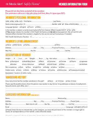 Member Information Form