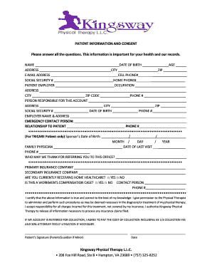 Patient Information and Consent Form