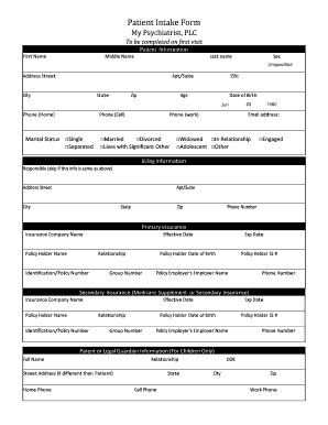 Patient Intake Form