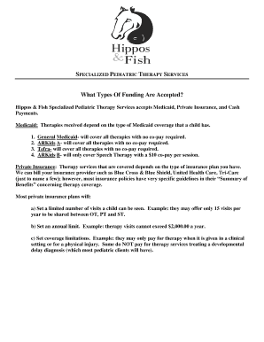 Pediatric Therapy Services Consent Form