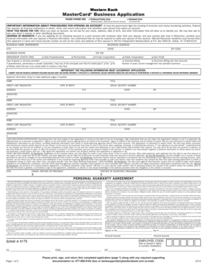 MasterCard Business Application