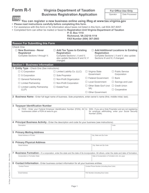 Virginia Business Registration Application