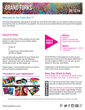 The Color Run Event Waiver
