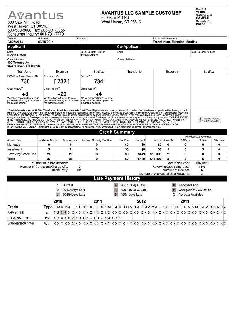 avantus llc Preview on Page 1