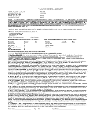 Vacation Rental Agreement