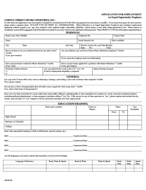 Application for Employment