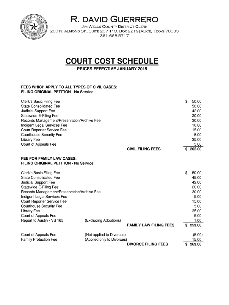 Fillable Online co jimwells tx Jim Wells County Clerk Official Public