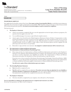 Wyoming Long Term Disability Claim Forms