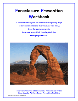 Utah Foreclosure Prevention Workbook