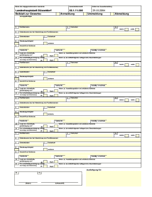 Gewerbeanmeldung Formular