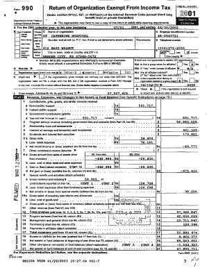 Form 990 Return of Organization Exempt From Income Tax