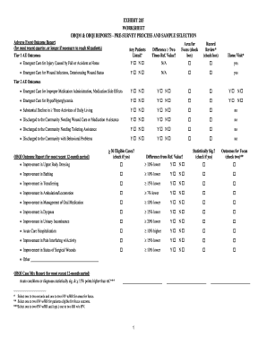 OBQM & OBQI Reports Pre-Survey Worksheet