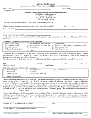 Authorization to Release Patient Information