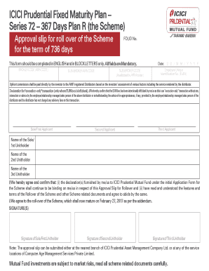 ICICI Prudential Fixed Maturity Plan Rollover Approval