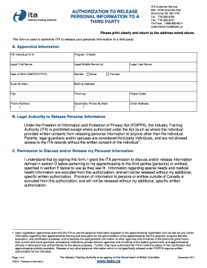 Authorization to Release Personal Information