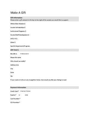 CPCC Foundation Donation Form