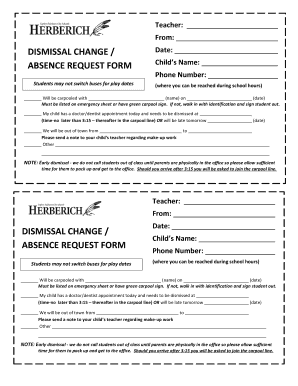 Absence Request Form