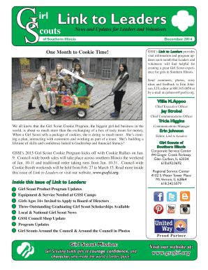 Girl Scout Cookie Booth Application