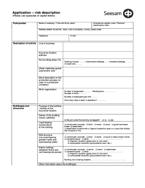 Commercial Property Insurance Application