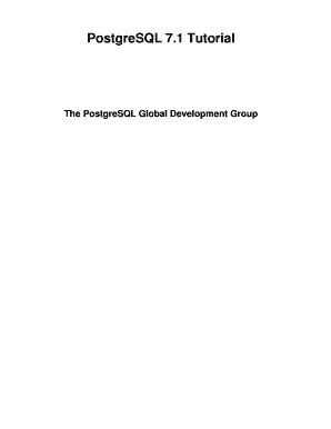 Fillable Online is Copyright 1996-2001 by the PostgreSQL Global ...