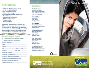 Georgia's Own Credit Union Loan Pre-Approval Form