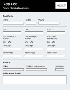 General Education Course Form