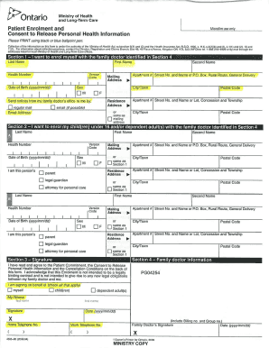 Ministry Of Health And Long Term Care Patient Enrolment Forms Ministry Of Health And Long Term Care Patient Enrolment Forms