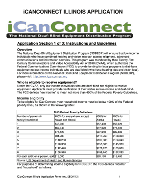 iCanConnect Illinois Application