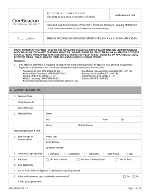 Medical Facilities and Providers Urgent Care and Walk-In Clinic Application