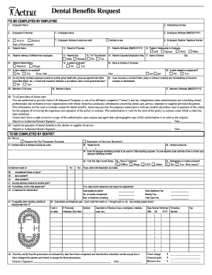 Dental Benefits Claim Form