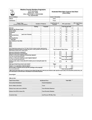 Medina County Sewer Water Permit Application