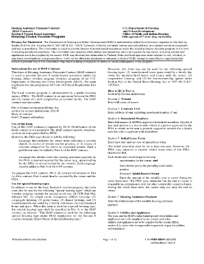 Housing Assistance Payments Contract