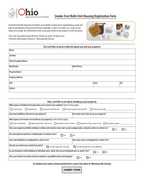Ohio Smoke-Free Property Application