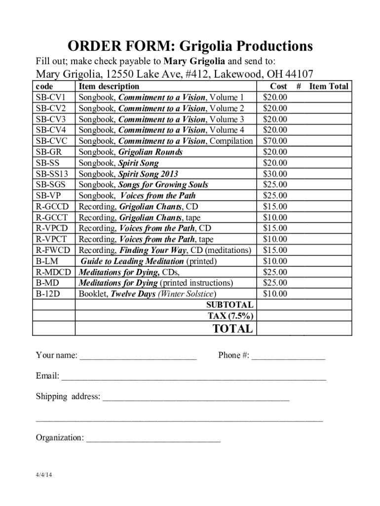 Form preview