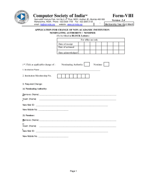 PDF Computer Society of IndiaTM Form VII - CSI Ahmedabad