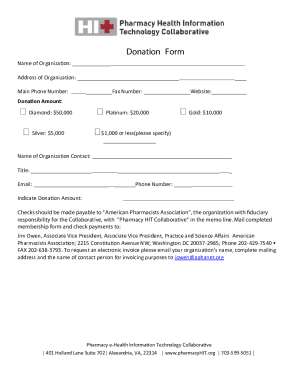 PDF PHIT Donation Form - Pharmacy HIT Collaborative