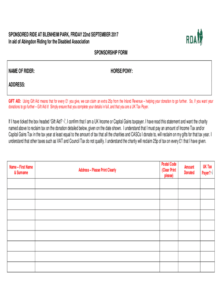 Fillable Online rdaabingdon org Team St James and Southwood Sasses triumph at Team Quest
