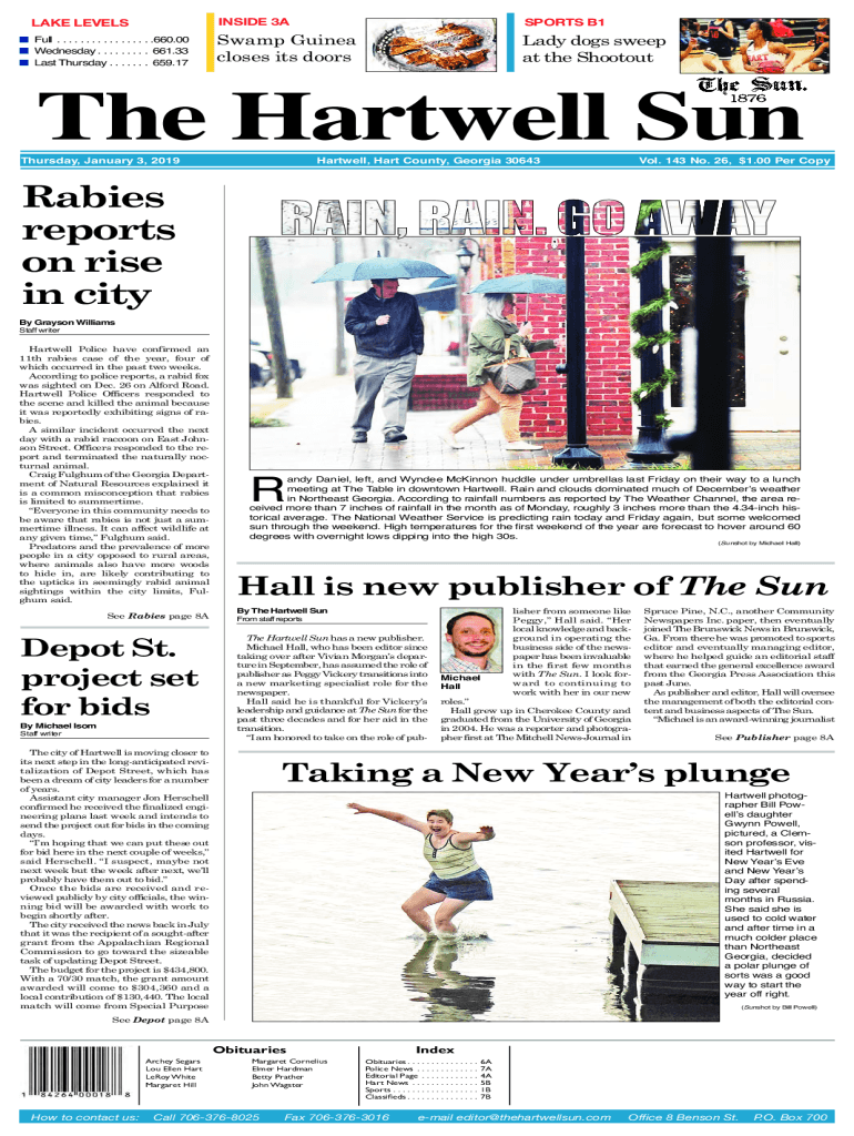 Fillable Online Lake Levels in United States Fax Email Print